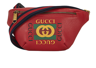 Gucci Logo Print Belt Bag, front view